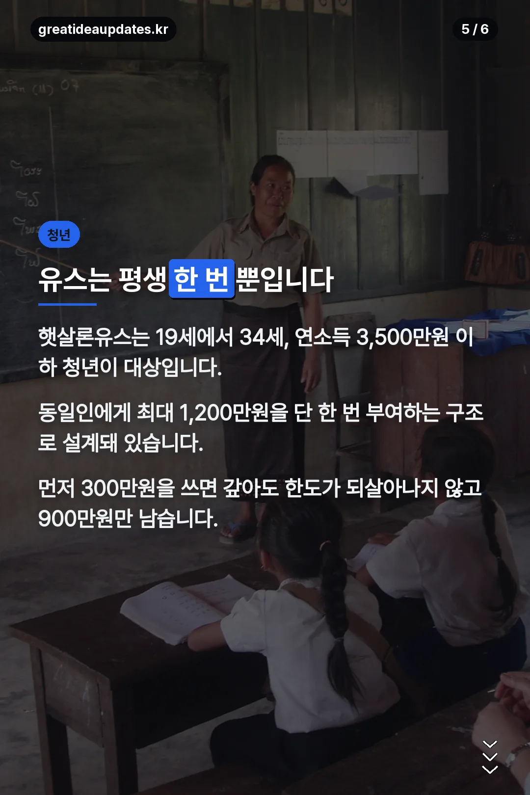 햇살론유스 한 번뿐