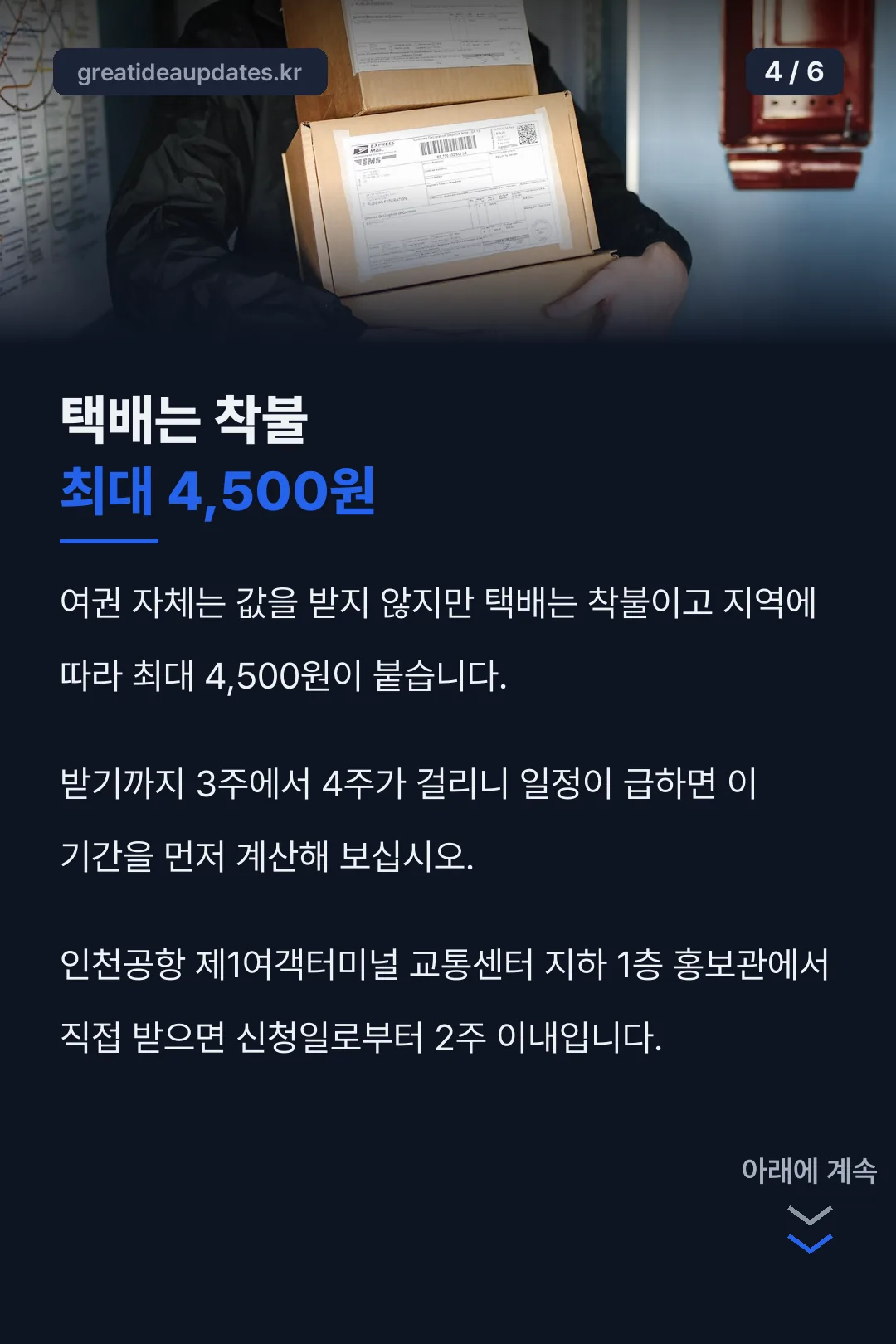 수령 방법과 비용