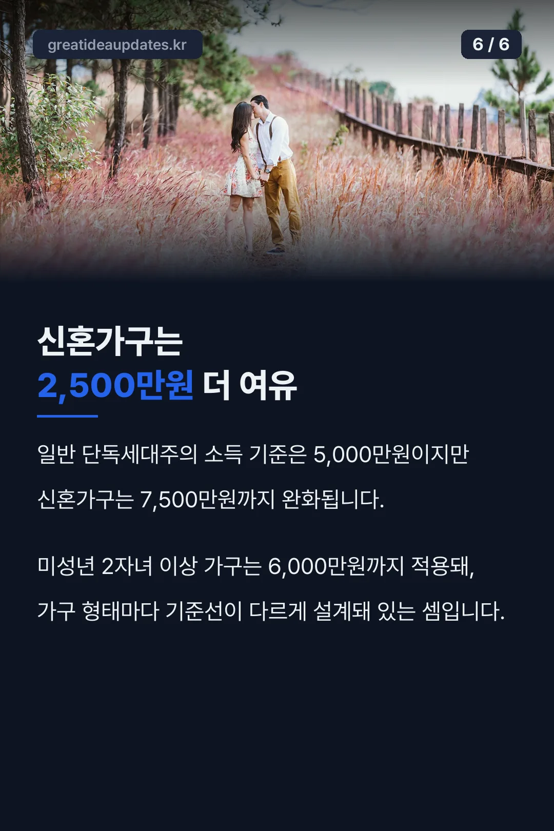 신혼가구 소득 기준 비교