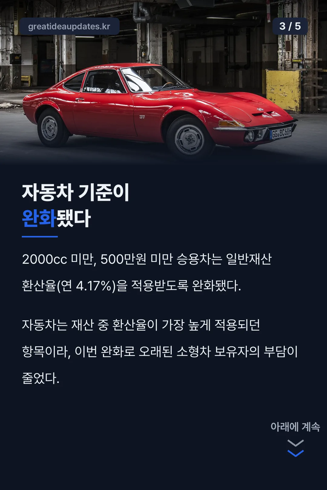 자동차 기준 완화