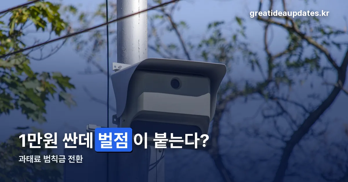 과태료 범칙금 전환 정리 썸네일
