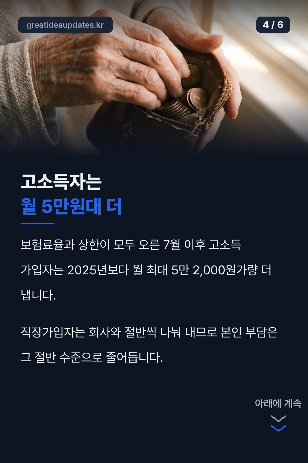 고소득자 부담 증가