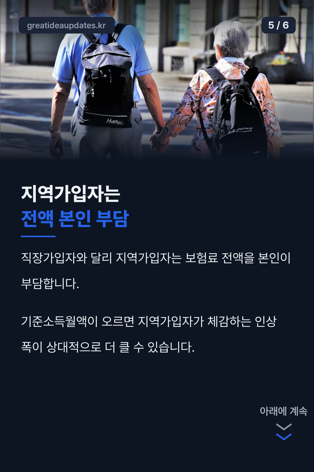 지역가입자 전액부담